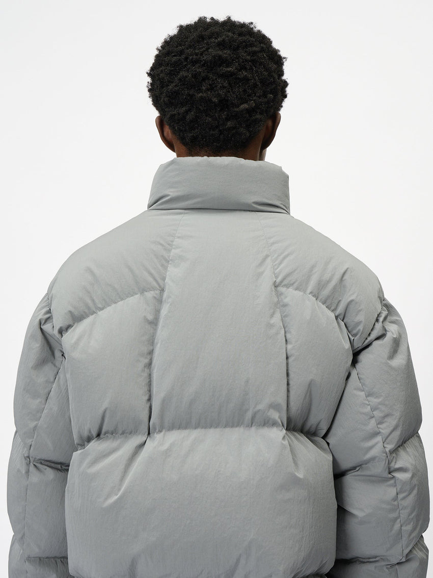 Dope Dyed Ripple Nylon Down Jacket