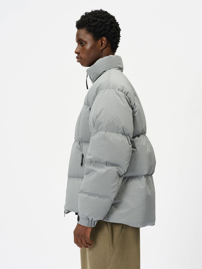 Dope Dyed Ripple Nylon Down Jacket
