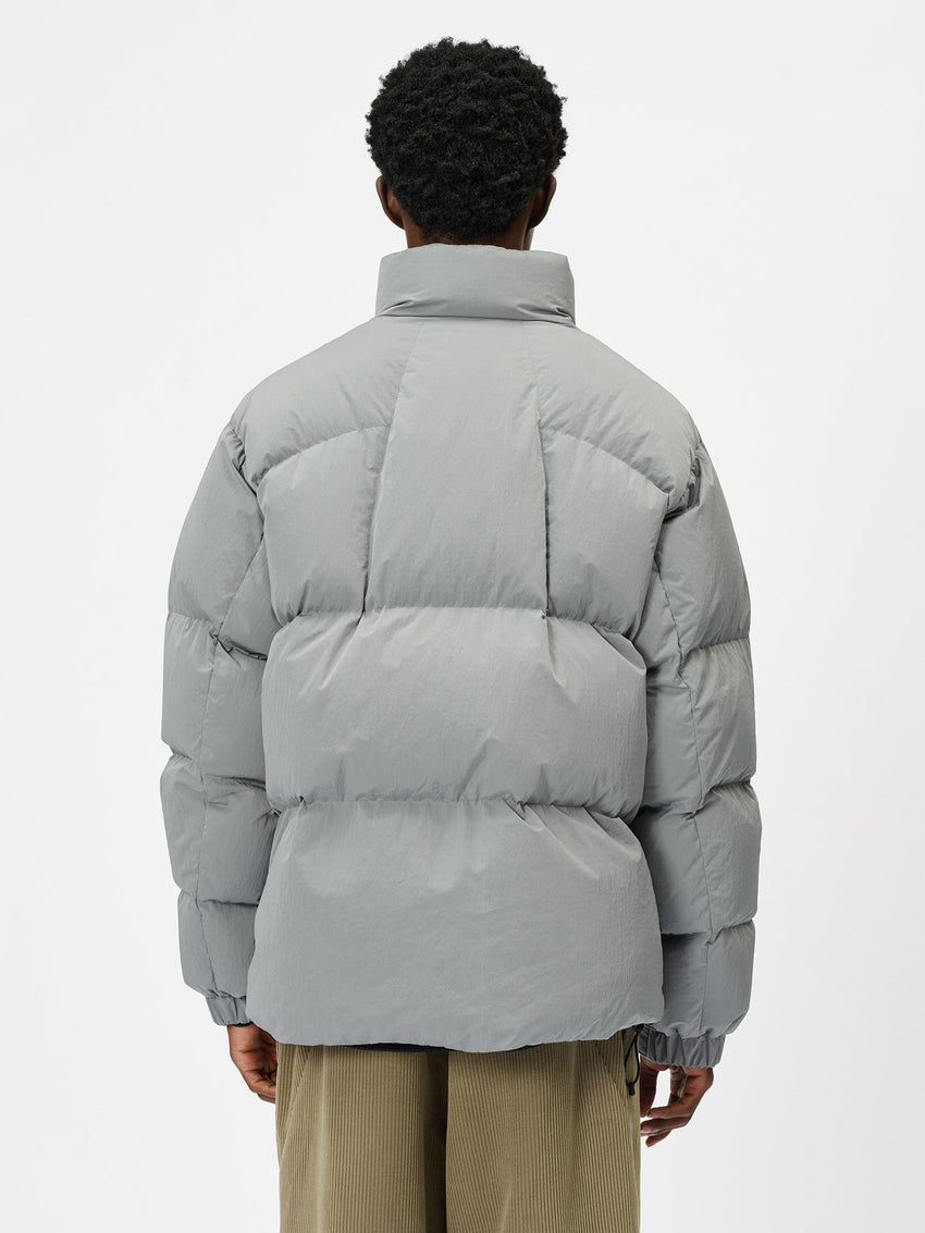 Dope Dyed Ripple Nylon Down Jacket
