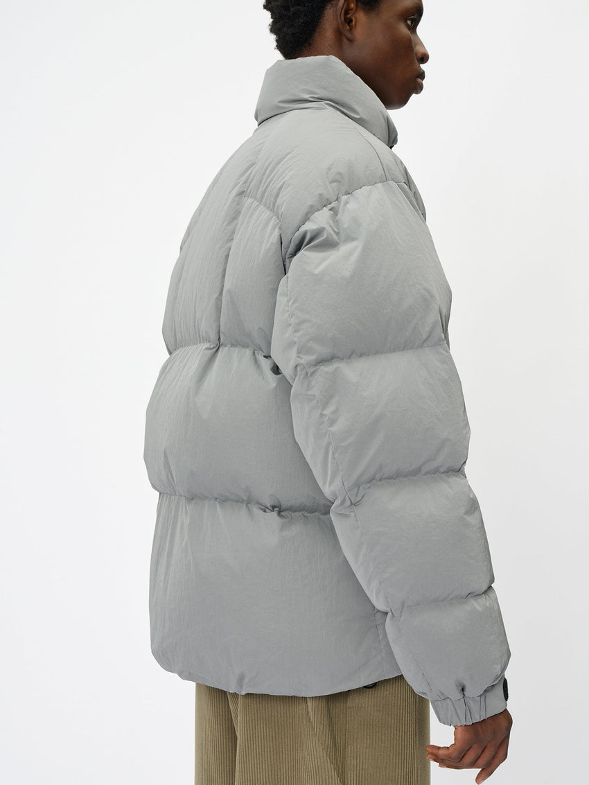 Dope Dyed Ripple Nylon Down Jacket