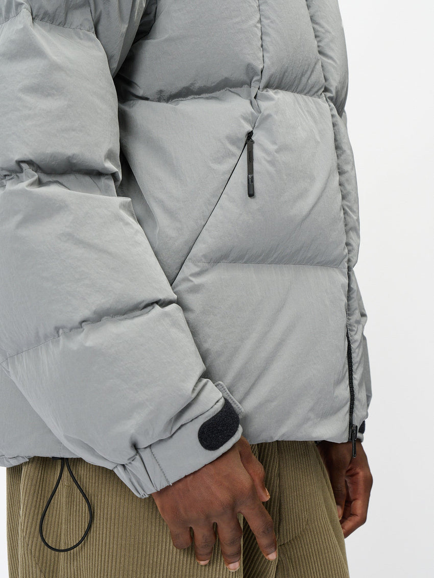 Dope Dyed Ripple Nylon Down Jacket