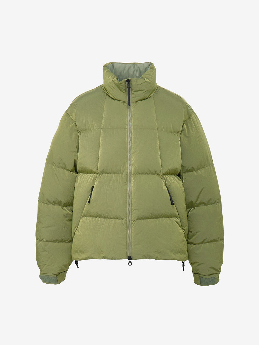 Dope Dyed Ripple Nylon Down Jacket