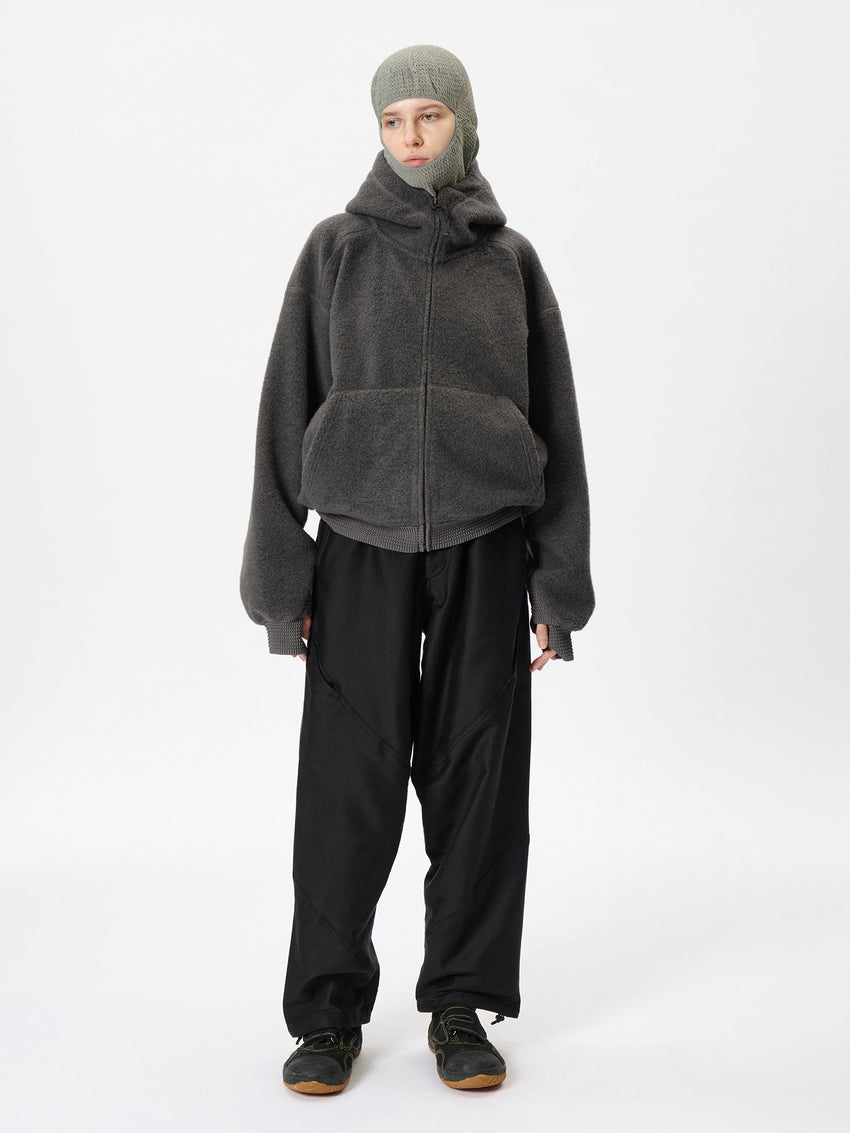 Goldwin 0 Cotton Silk Blend Helicoid Wide Pants