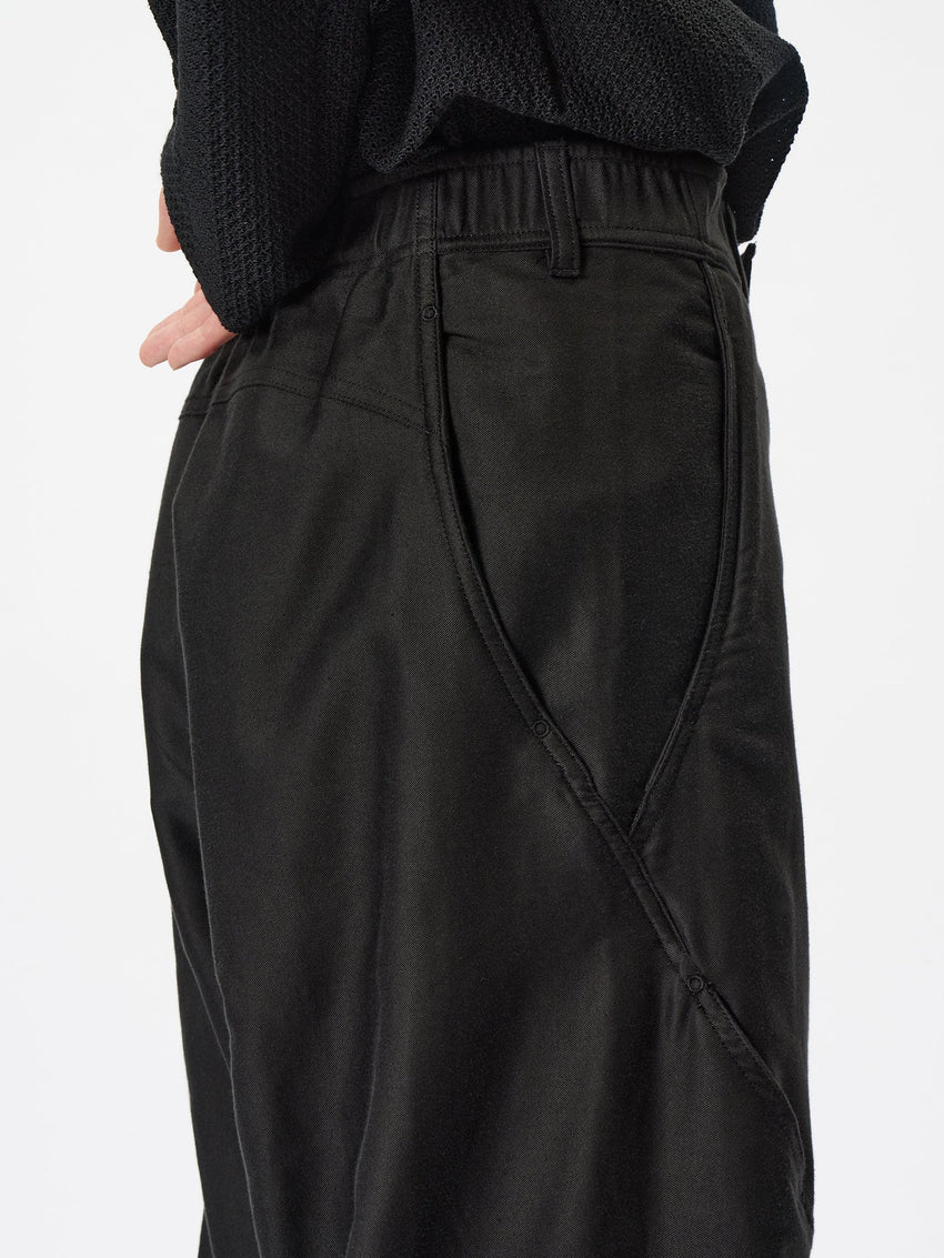 Goldwin 0 Cotton Silk Blend Helicoid Wide Pants