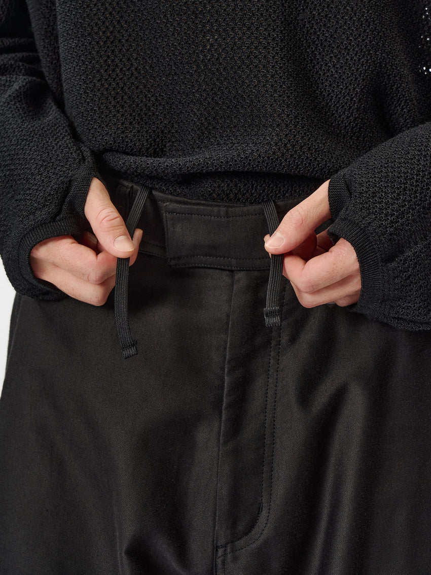 Goldwin 0 Cotton Silk Blend Helicoid Wide Pants